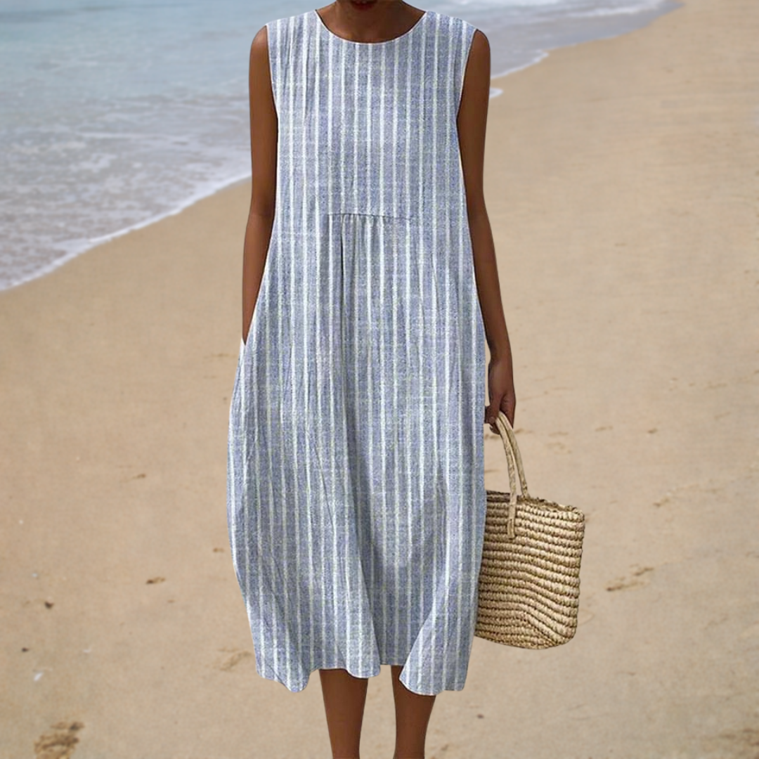 VESTIDO DE VERANO CÓMODO SIN MANGAS
