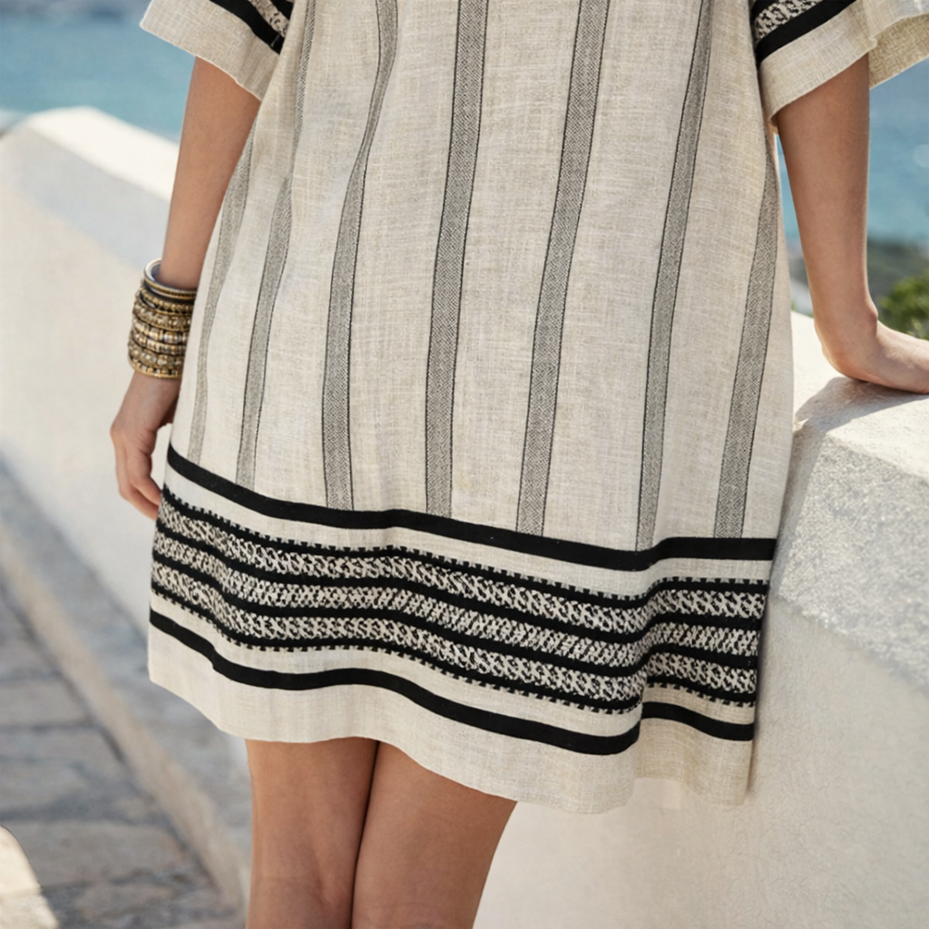 Luna | Sofisticado vestido de rayas para el verano y la vida urbana