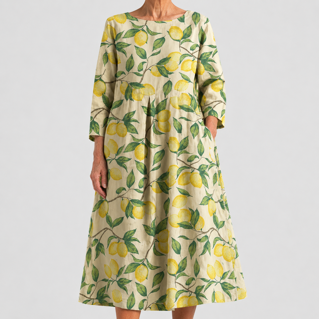 Vestido Limonella con Estampado Cítrico