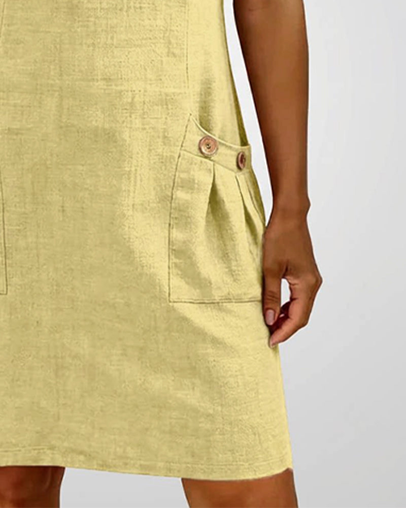 Valenza Torino | Vestido de algodón con cierre de cremallera
