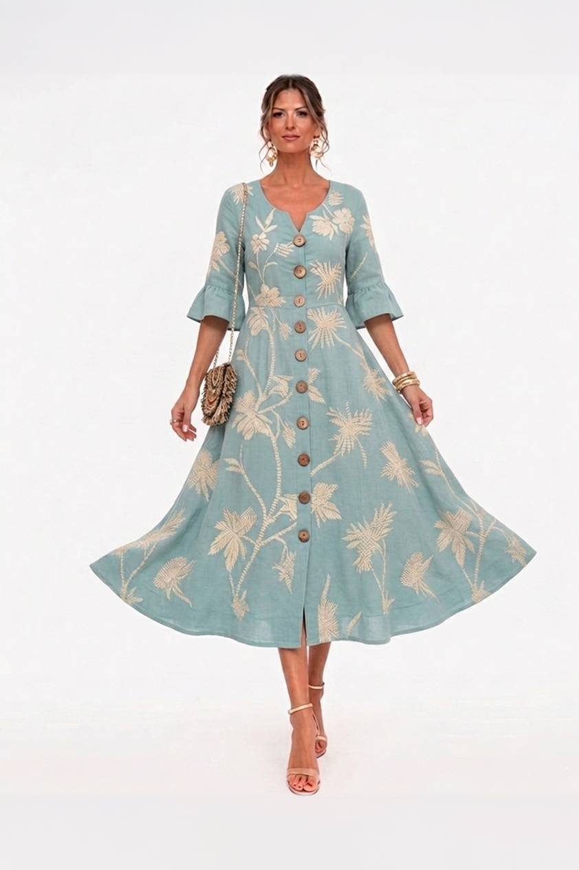 Vestido de Verano Floral Serena