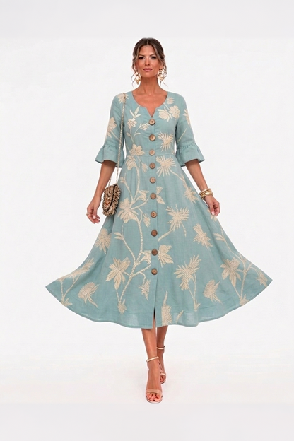 Vestido de Verano Floral Serena