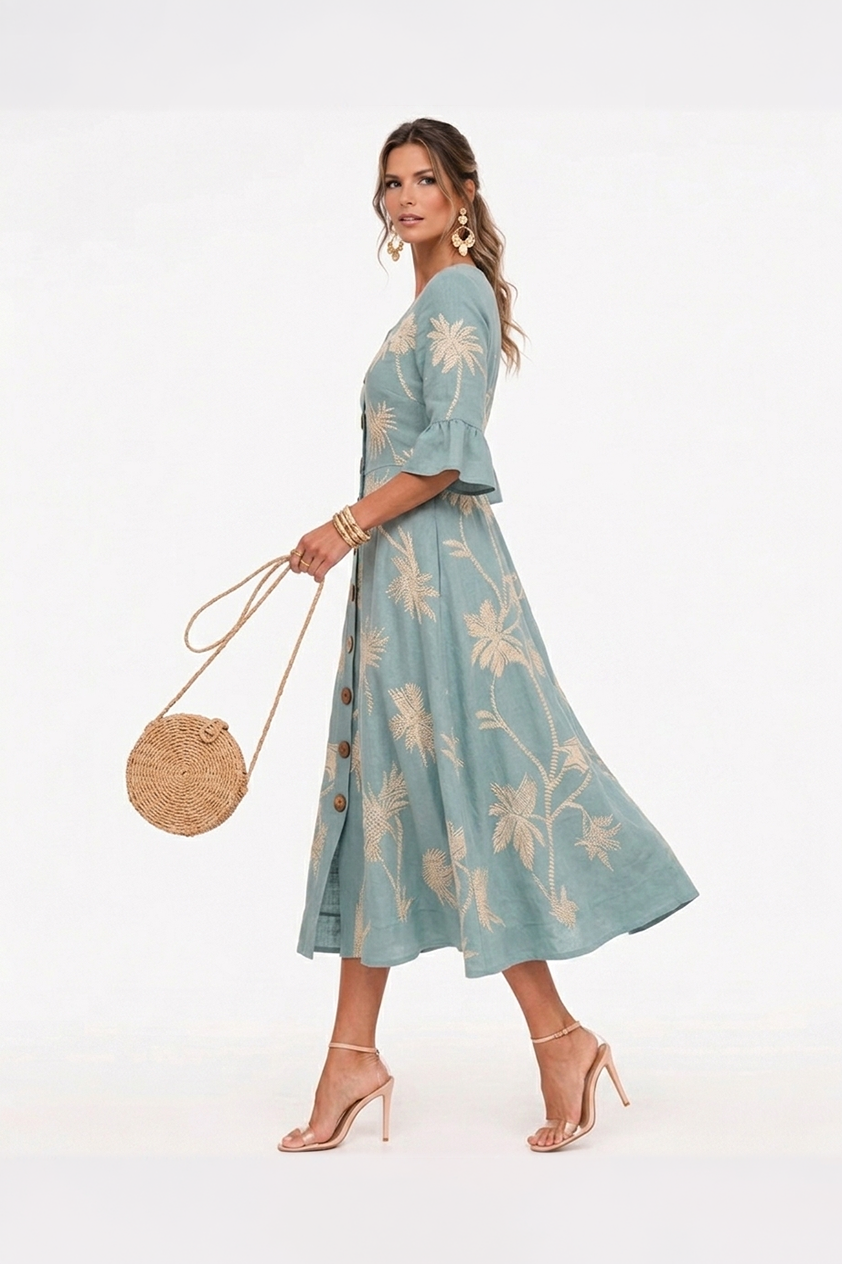 Vestido de Verano Floral Serena