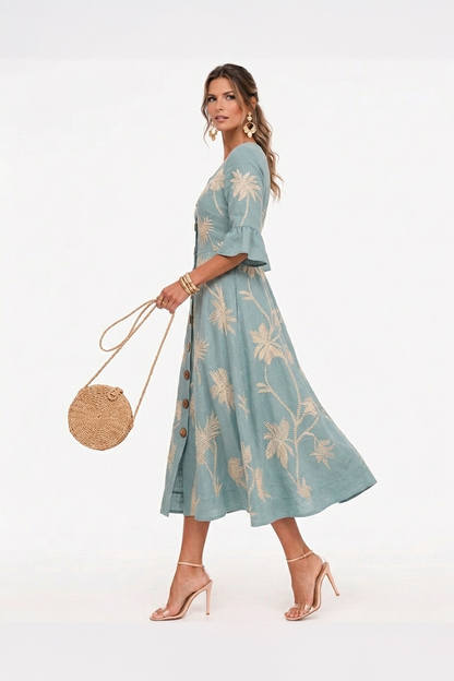 Vestido de Verano Floral Serena