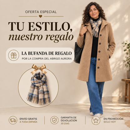 Aurora | Abrigo Clásico de Paño