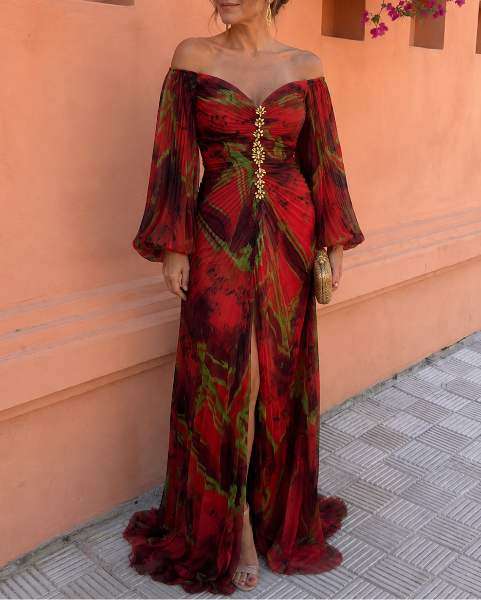 GREGORA | Vestido Largo Floral