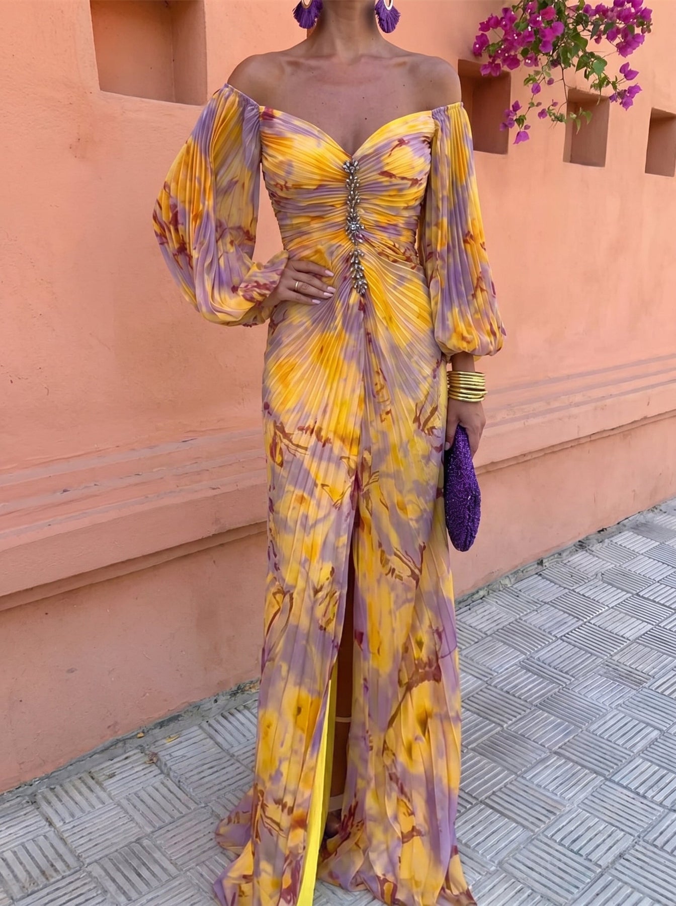 GREGORA | Vestido Largo Floral