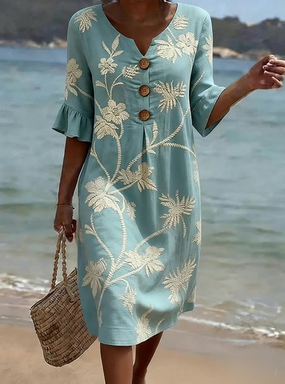 Vestido de Verano Floral Serena