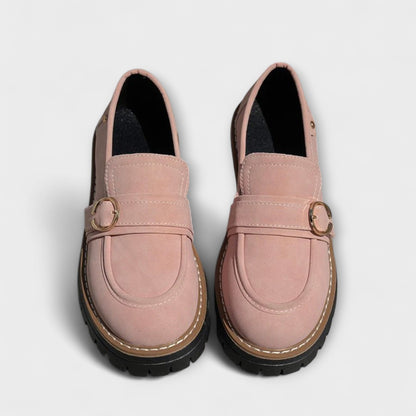 Lora™ | Mocasines Casual de Punta Redonda