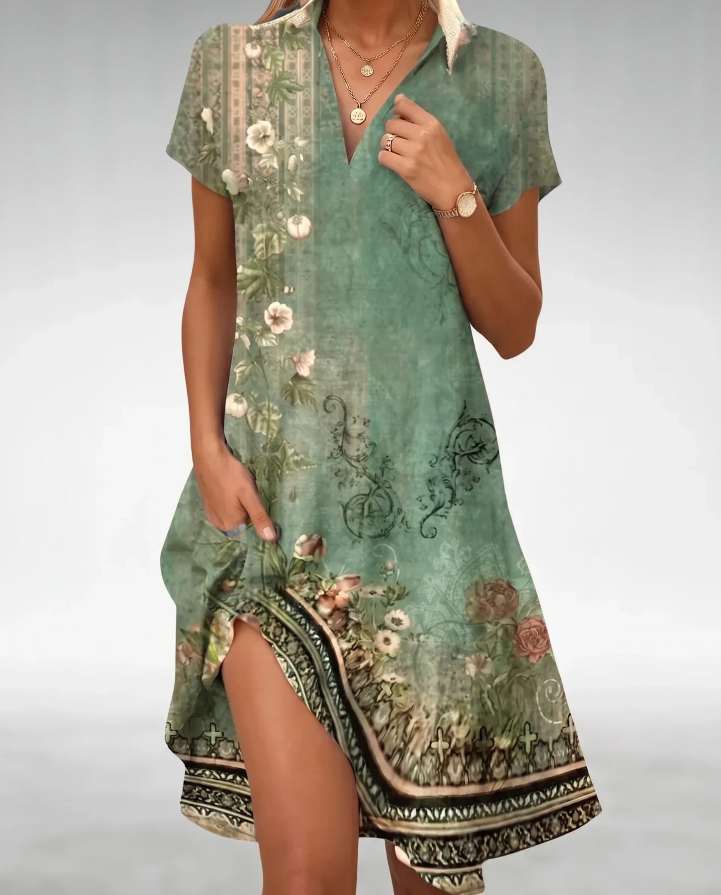 Moira™ Vestido Midi Liviano y Cómodo